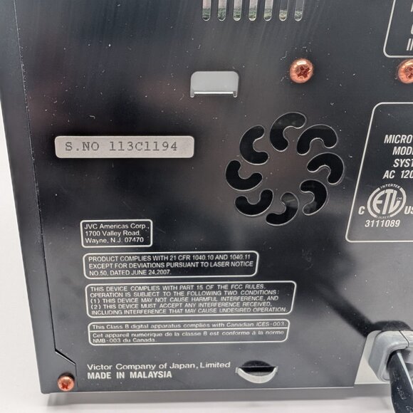 JVC UX-GP5 Micro Component System w/Remote-USB- CD- Radio- MP3- Ipod - TESTED - Picture 7 of 7